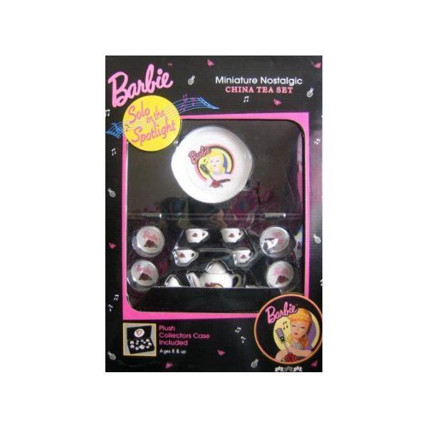バービー Barbie Solo in the Spotlight Miniature Nostalgic China Tea Set with Plush Collectors Case_1