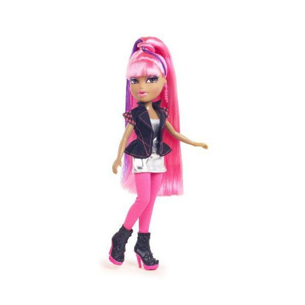 Bratz ブラッツ Neon Runway Doll - Yasmin Hot Pink, Purple 人形 ドールの画像