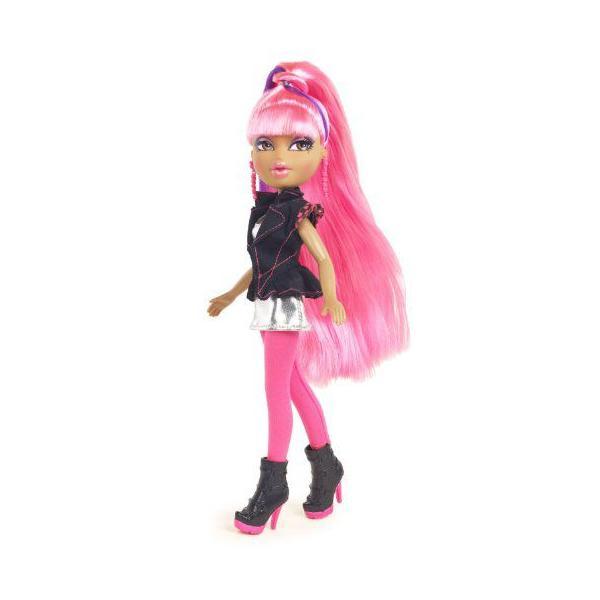 Bratz ブラッツ Neon Runway Doll - Yasmin Hot Pink, Purple 人形 ドールの画像
