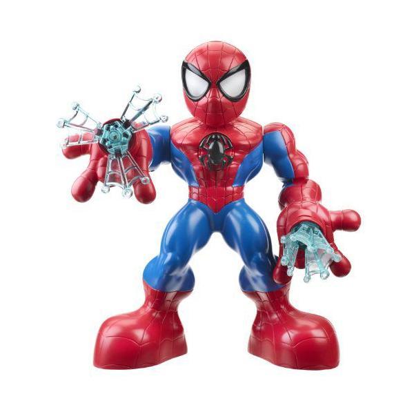 Marvel マーベル Spider-Man スパイダーマン Adventures Playskool Heroes Electronic Web-Spinning Spidの画像