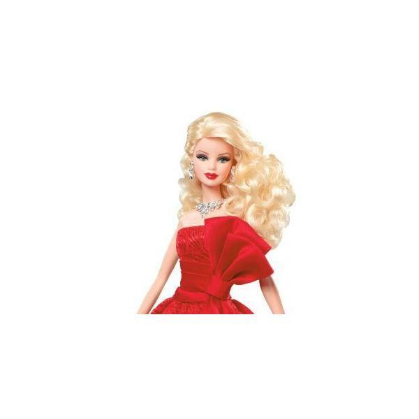 Toy / Game Barbie バービー Collector 2012 Holiday Doll With Necklace And Earrings - Red Lips Compl_2