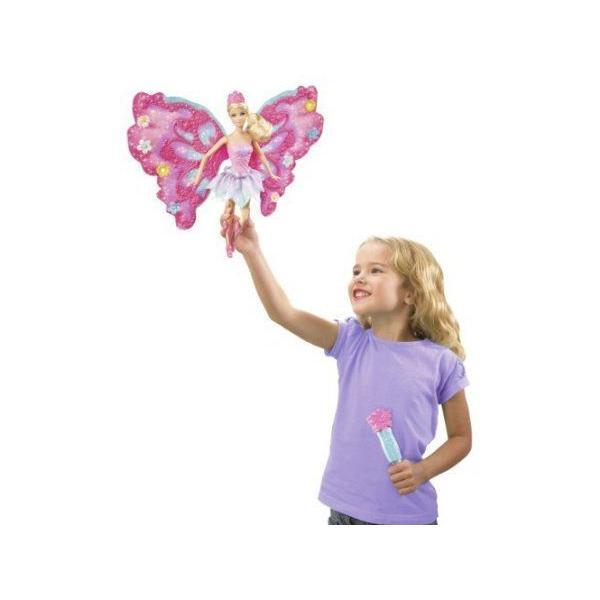 Barbie バービー Looks Even More Beautiful With Glittery Fairy Wings - Barbie バービー Flower 'N_1