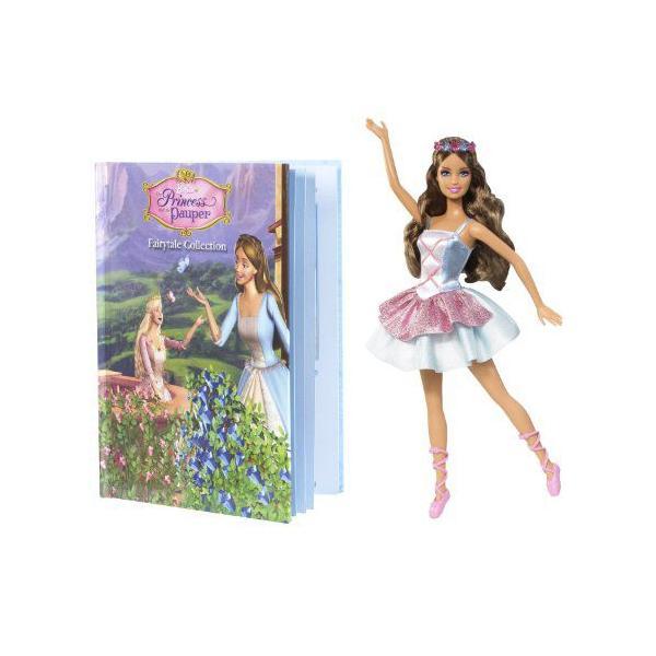 Barbie バービー Princess and The Pauper Erika and Book Giftset ドール 人形 フィギュアの画像
