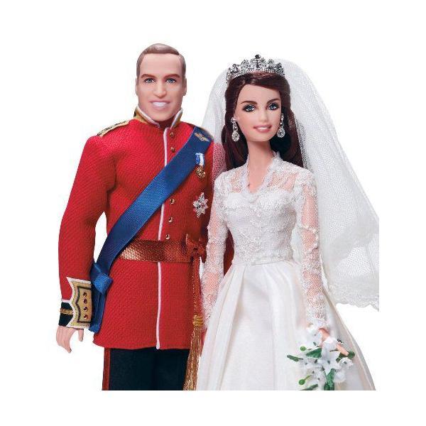 Barbie バービー William and Catherine Kate Middleton Royal Wedding Collector Gold Label Exclusiの画像