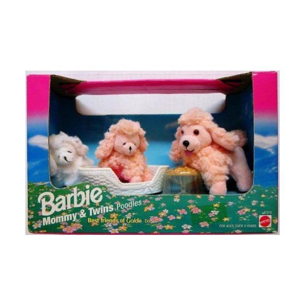 Barbie バービー 's Mommy \u0026 Twin Puppies Poodle Set Friends of Goldie ドール 人形 フィギュアの画像