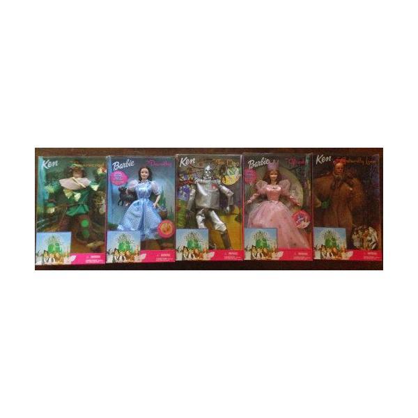 Barbie バービー Wizard of Oz Doll Set -Dorothy, Glinda, Tin Man, Scarecrow, Cowardly Lion ドールの画像