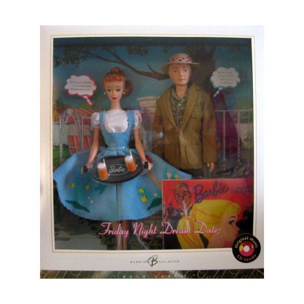 Friday Night Dream Date Barbie バービー \u0026 Ken Doll Giftset w CD - Gold Label Reproduction Barbieの画像