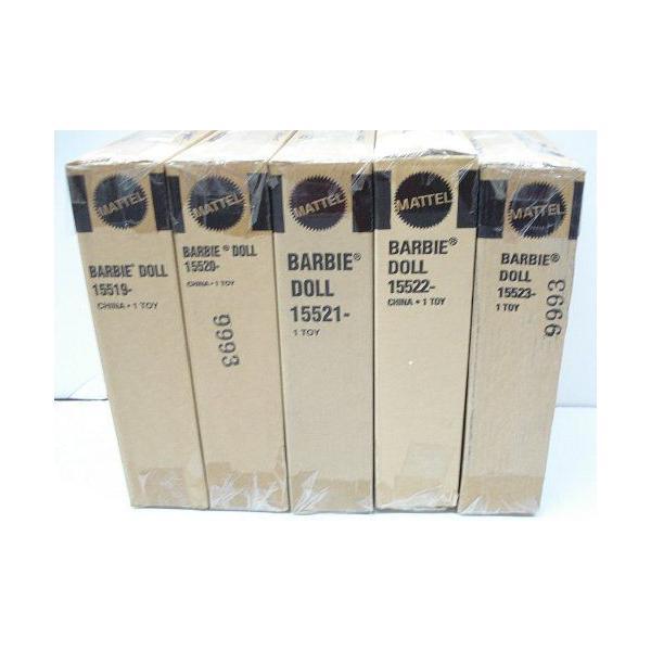 Barbie バービー Jewel Essence Collection - Set of 5 Unopened Factory Shipper Cases ドール 人形 フの画像