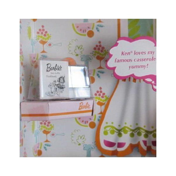 Barbie バービー LEARNS TO COOK Doll with Silver Tone Cookware GOLD LABEL Collectible Doll 2006の画像