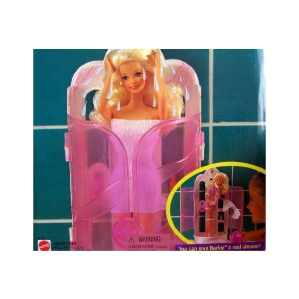 Barbie バービー Sprayin' Fun Shower Playset - Shower Really Sprays Water! 1996 Arcotoys, Mattelの画像