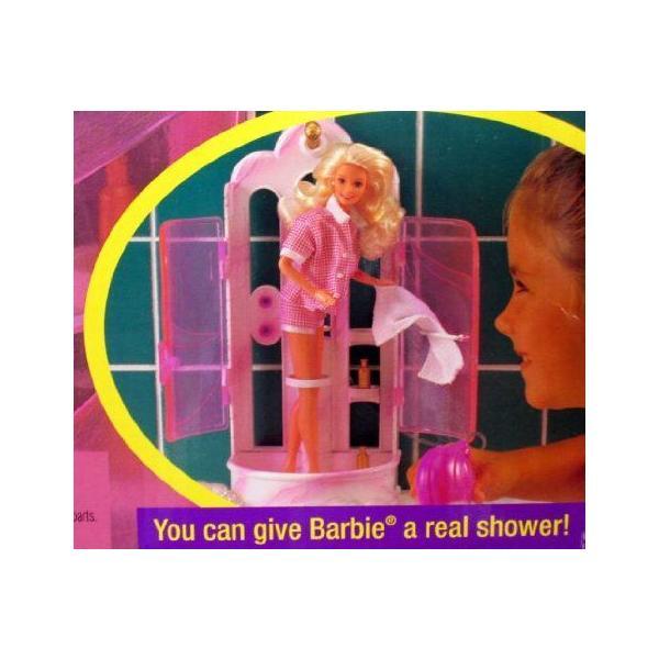 Barbie バービー Sprayin' Fun Shower Playset - Shower Really Sprays Water! 1996 Arcotoys, Mattelの画像
