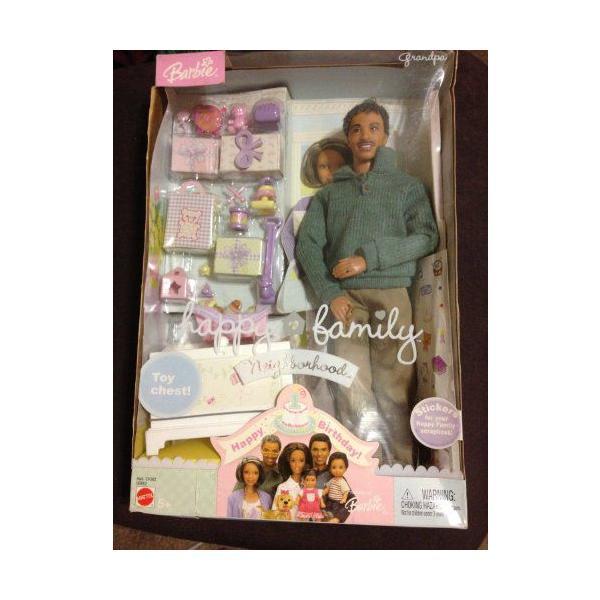 Happy Family African American Grandpa Happy 1st. Birthday Barbie バービー ドール 人形 フィギュアの画像