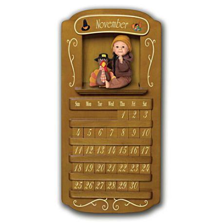 Perpetual Calendar Featuring 12 Sherry Rawn Baby D/赤ちゃん人形/ベビードール