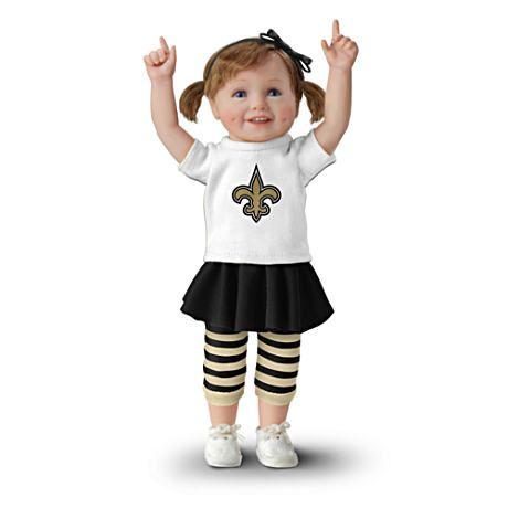 アシュトンドレイク】NFL-Licensed New Orleans Saints Fan Girl Doll