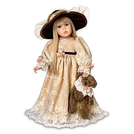 【アシュトンドレイク】Victorian-Style Linda Rick Child Doll With Teddy B/赤ちゃん人形/ベビードール