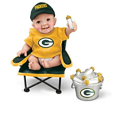 アシュトンドレイク Green Bay Packers Tailgatin Tots Fan Doll Col 赤ちゃん人形 ベビードール Mohmmadiyon Com