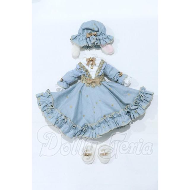 30cmサイズドール/OF:ダブルガーゼナイトドレス セット 『月見る羊