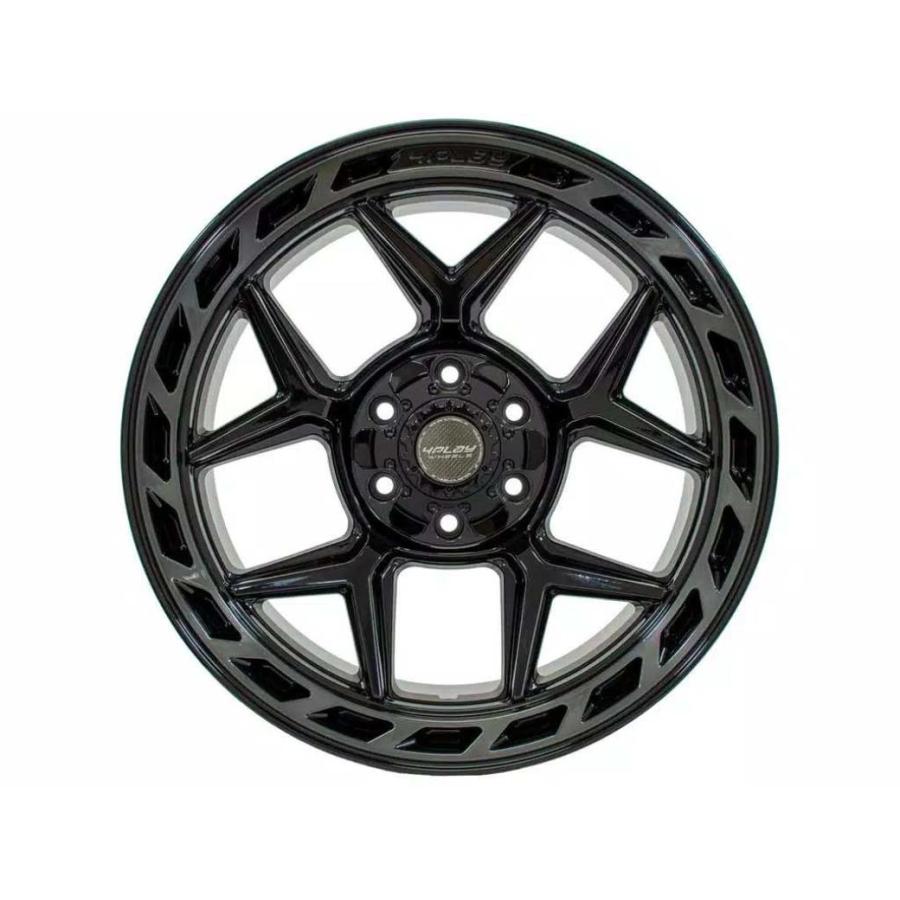 [4PLAYWHEELS(4プレイ)正規品]20インチアルミホイール 1本 Gen3/4P06  20×10 5H127 -18 CB87.1 ブラック  汎用/4P06-20100-5D55-18BBTの画像