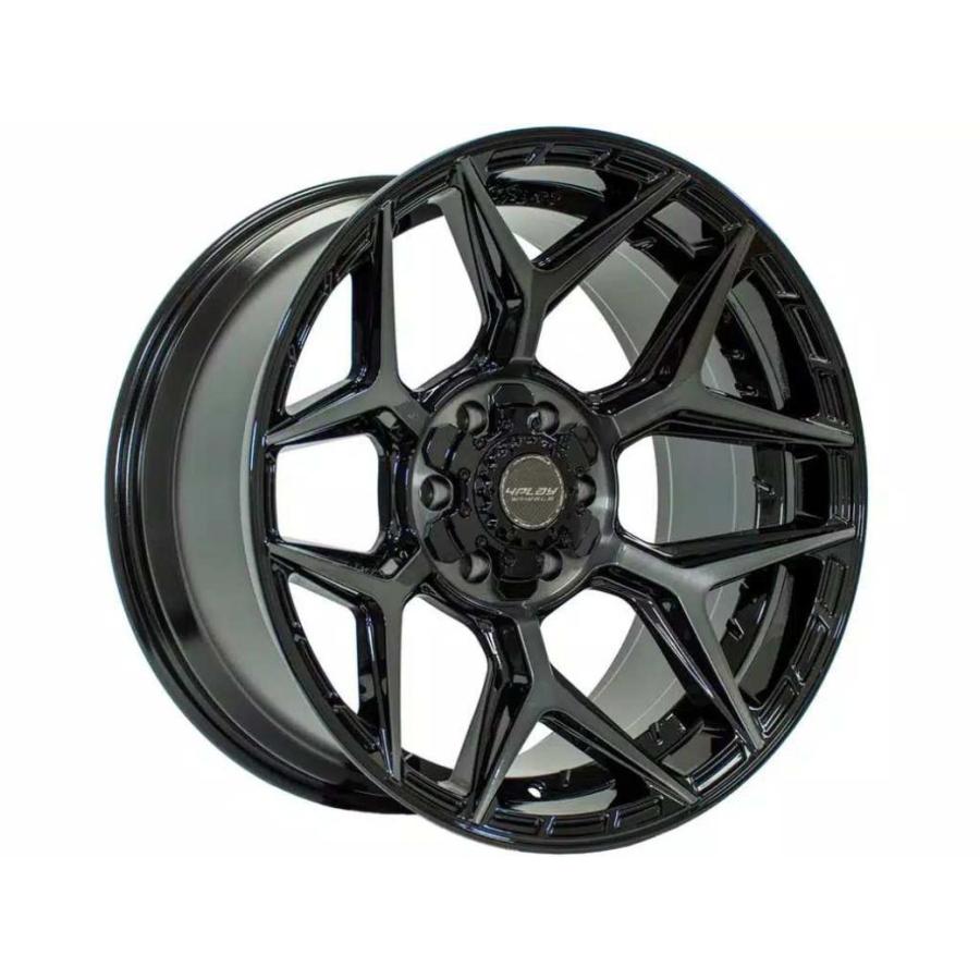 [4PLAYWHEELS(4プレイ)正規品]20インチアルミホイール 1本 Gen3/4P06  20×10 6H139.7 -18 CB106.1 ブラック  汎用/4P06-20100-6D55-18BBTの画像