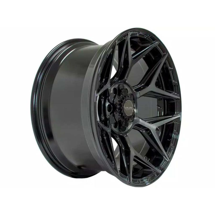 [4PLAYWHEELS(4プレイ)正規品]20インチアルミホイール 1本 Gen3/4P06  20×10 6H139.7 -18 CB106.1 ブラック  汎用/4P06-20100-6D55-18BBTの画像
