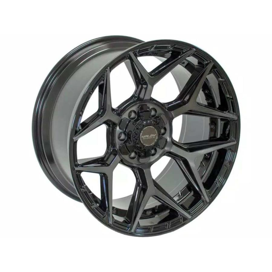 [4PLAYWHEELS(4プレイ)正規品]20インチアルミホイール 1本 Gen3/4P06  20×10 6H139.7 -18 CB106.1 ブラック  汎用/4P06-20100-6D55-18BBTの画像