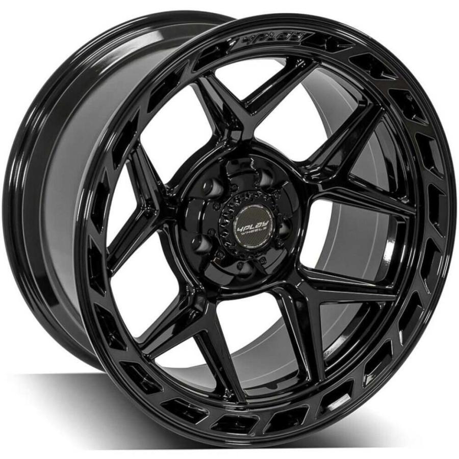 [4PLAYWHEELS(4プレイ)正規品]20インチアルミホイール 1本 Gen3/4P55 20×10 5H127 -18 CB87.1 ブラック  汎用/4P55-20100-5D55-18BBTの画像