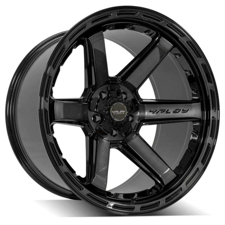 [4PLAYWHEELS(4プレイ)正規品]20インチアルミホイール 1本 Gen3/4P63 20×10 5H127 -18 CB87.1 ブラック  汎用/4P63-20100-5D55-18BBTの画像
