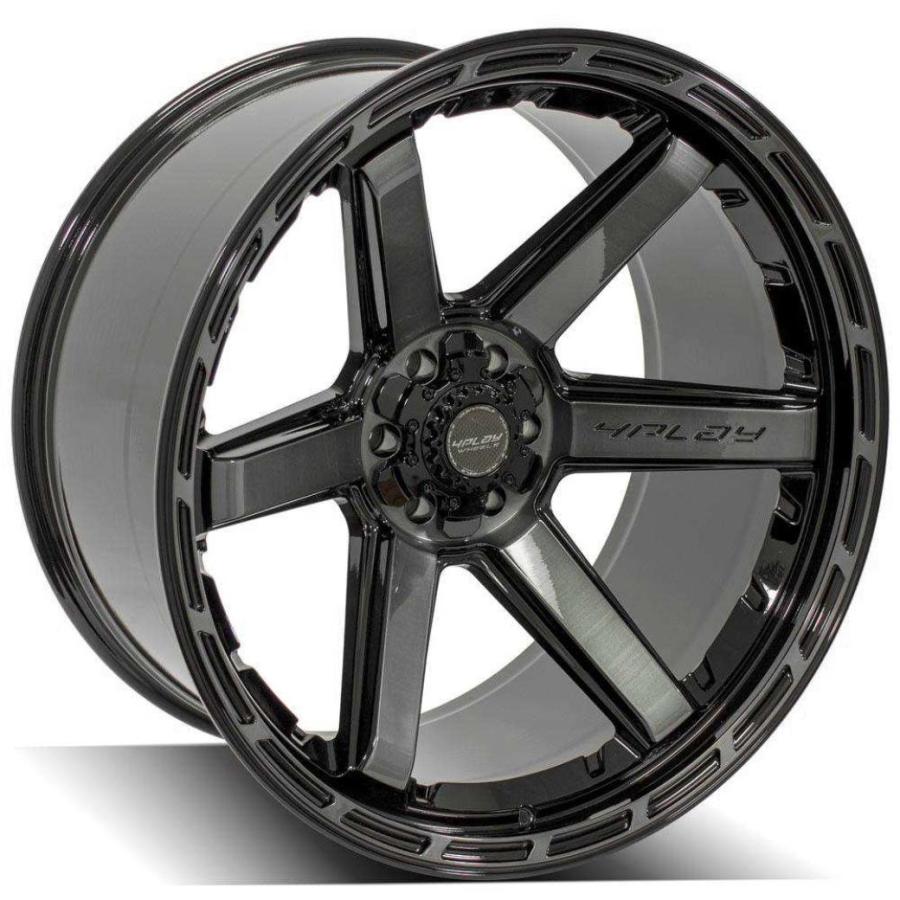 [4PLAYWHEELS(4プレイ)正規品]20インチアルミホイール 1本 Gen3/4P63 20×10 5H127 -18 CB87.1 ブラック  汎用/4P63-20100-5D55-18BBTの画像