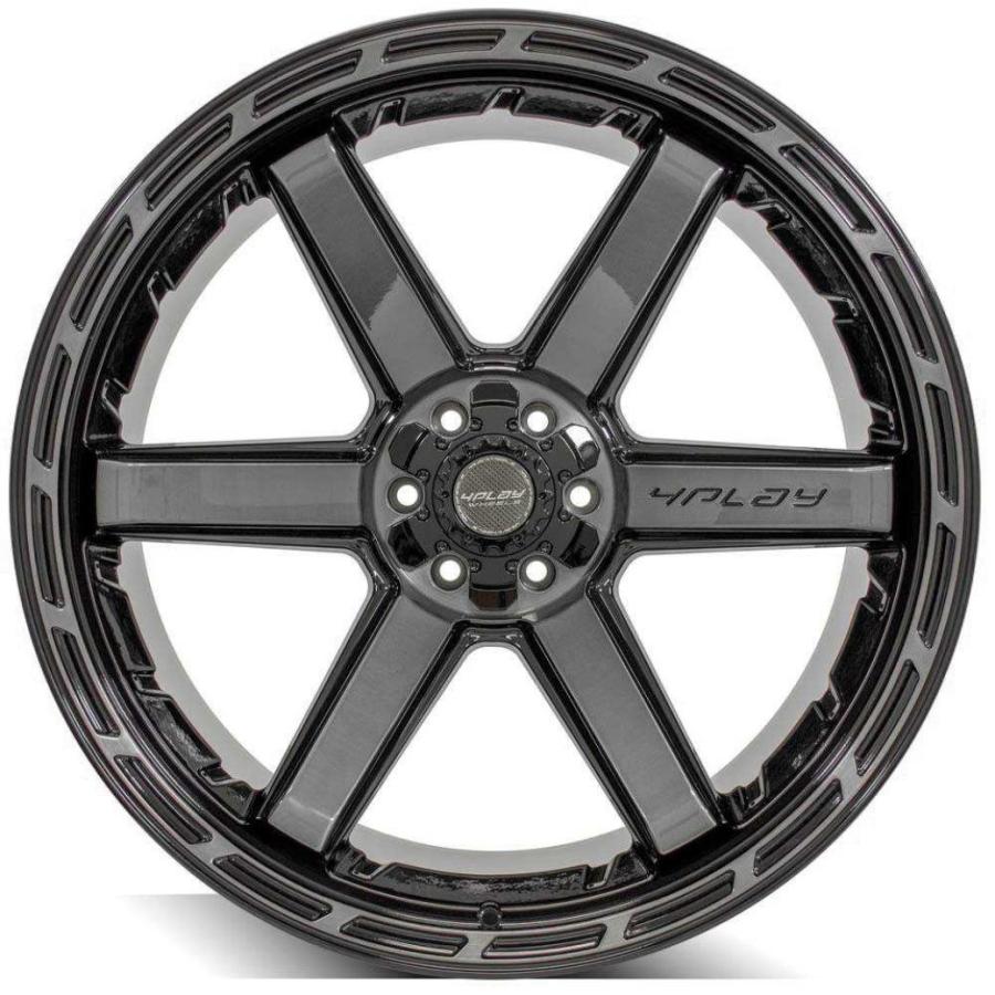 [4PLAYWHEELS(4プレイ)正規品]20インチアルミホイール 1本 Gen3/4P63 20×10 6H139.7 -18 CB106.1 ブラック  汎用/4P63-20100-6D55-18BBTの画像