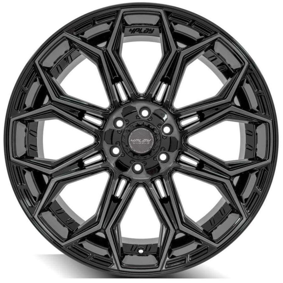 [4PLAYWHEELS(4プレイ)正規品]20インチアルミホイール 1本 Gen3/4P83 20×10 5H127 -18 CB87.1 ブラック  汎用/4P83-20100-5D55-18BBTの画像