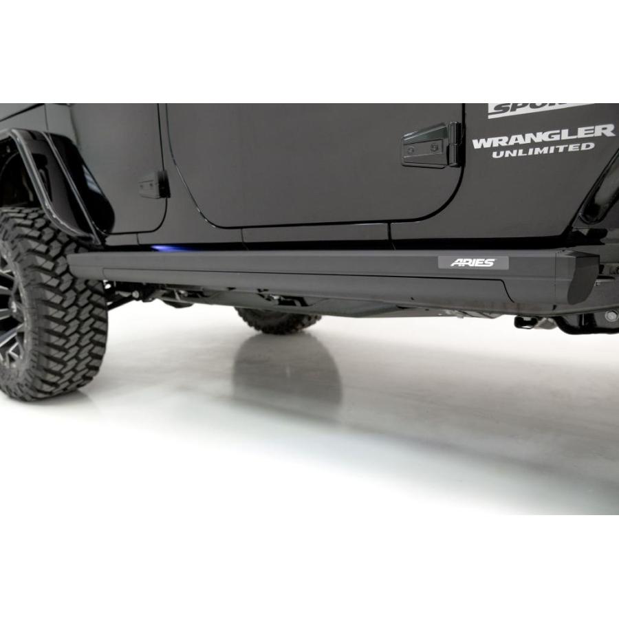 【ARIES 正規品】 サイドステップ JLラングラー 4ドア　左右セット クライスラー・ジープ [ARIES(アリーズ)正規代理店] 電動 オート