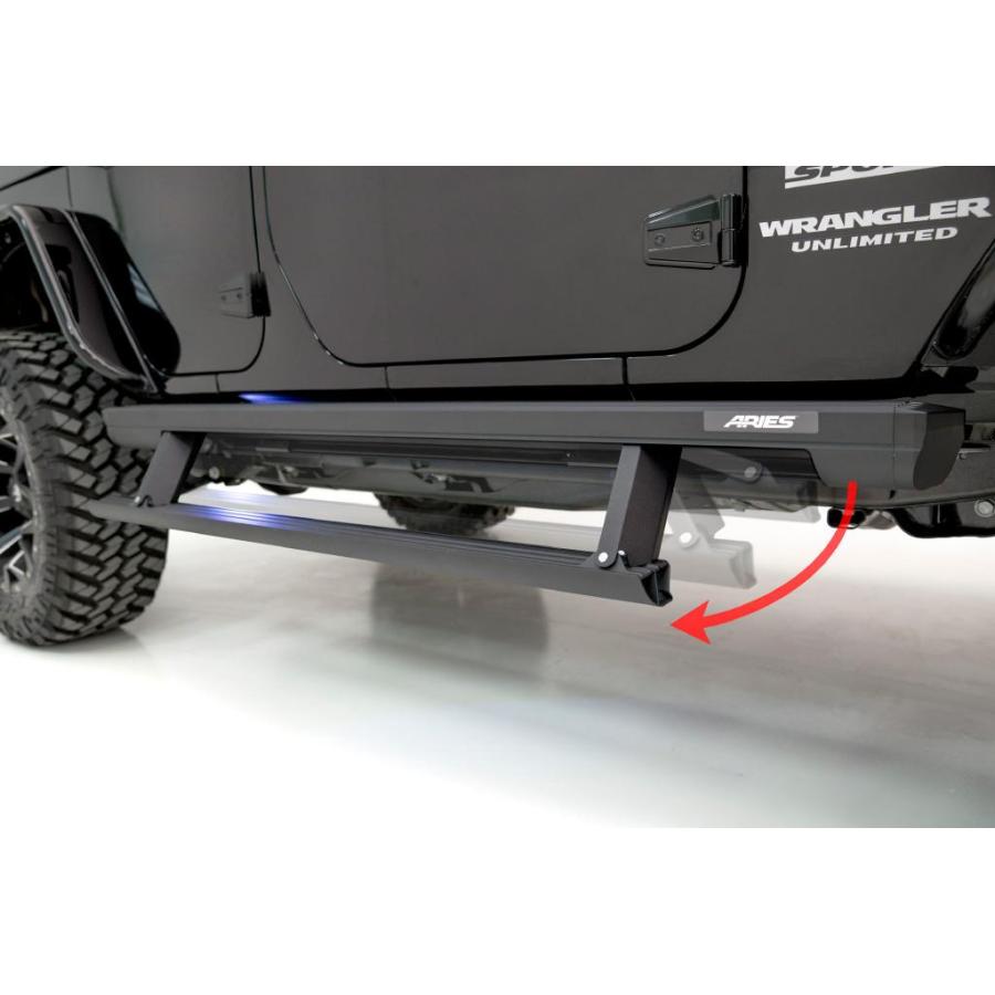 【ARIES 正規品】 サイドステップ JLラングラー 4ドア　左右セット ARIES 正規品】 サイドステップ JLラングラー 4ドア 左右セット