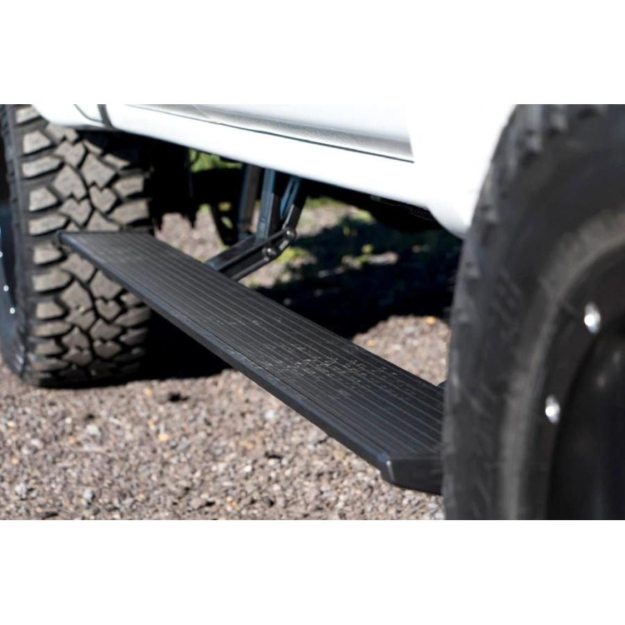 [AMP Research 正規品] 電動パワーステップ ブラック アルミ JEEP ジープ JL ラングラー 4ドア用 2019年
