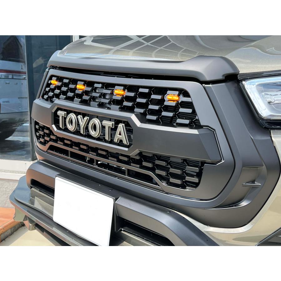 GI☆GEAR TOYOTAレターグリル (純正バンパー専用) LEDマーカー付き