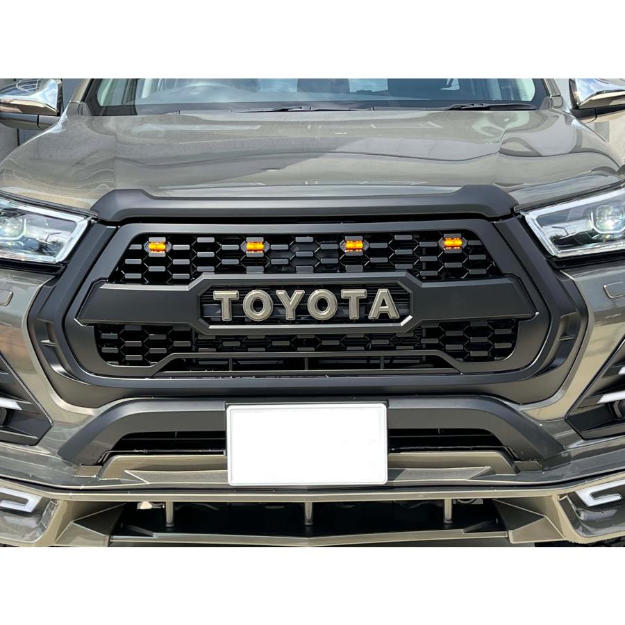 GI☆GEAR TOYOTAレターグリル (純正バンパー専用) LEDマーカー付き