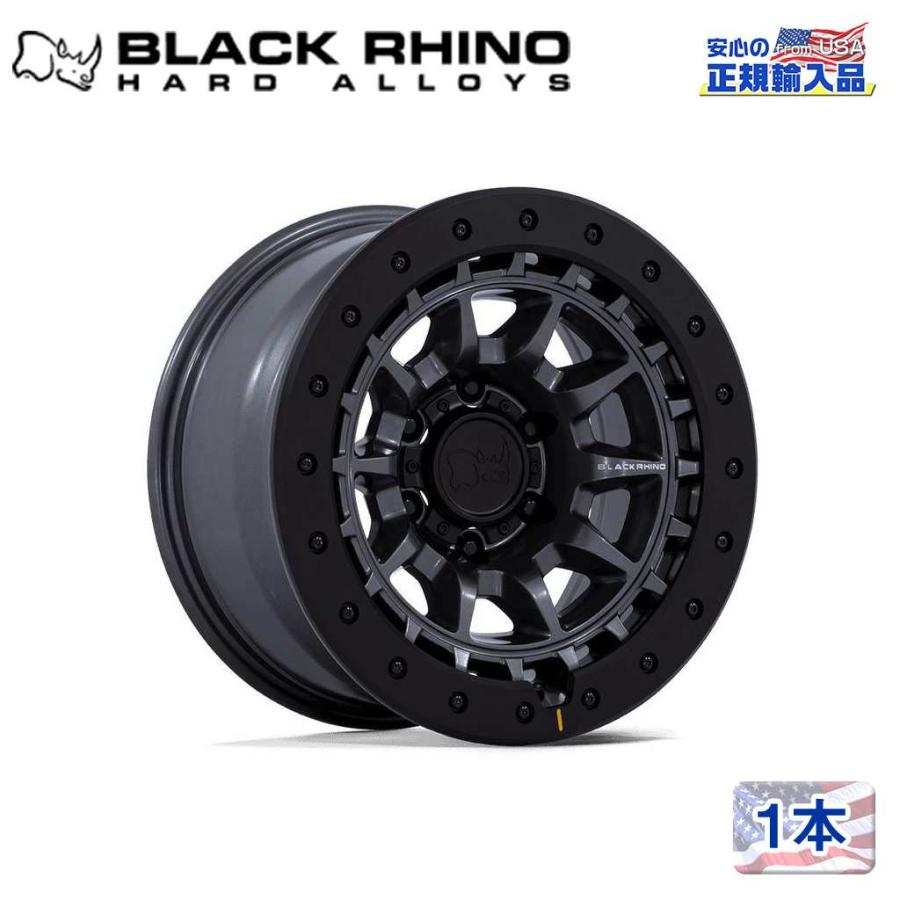 Black Rhino ブラックライノ] 17インチアルミホイール 1本 BR016 TUSK 