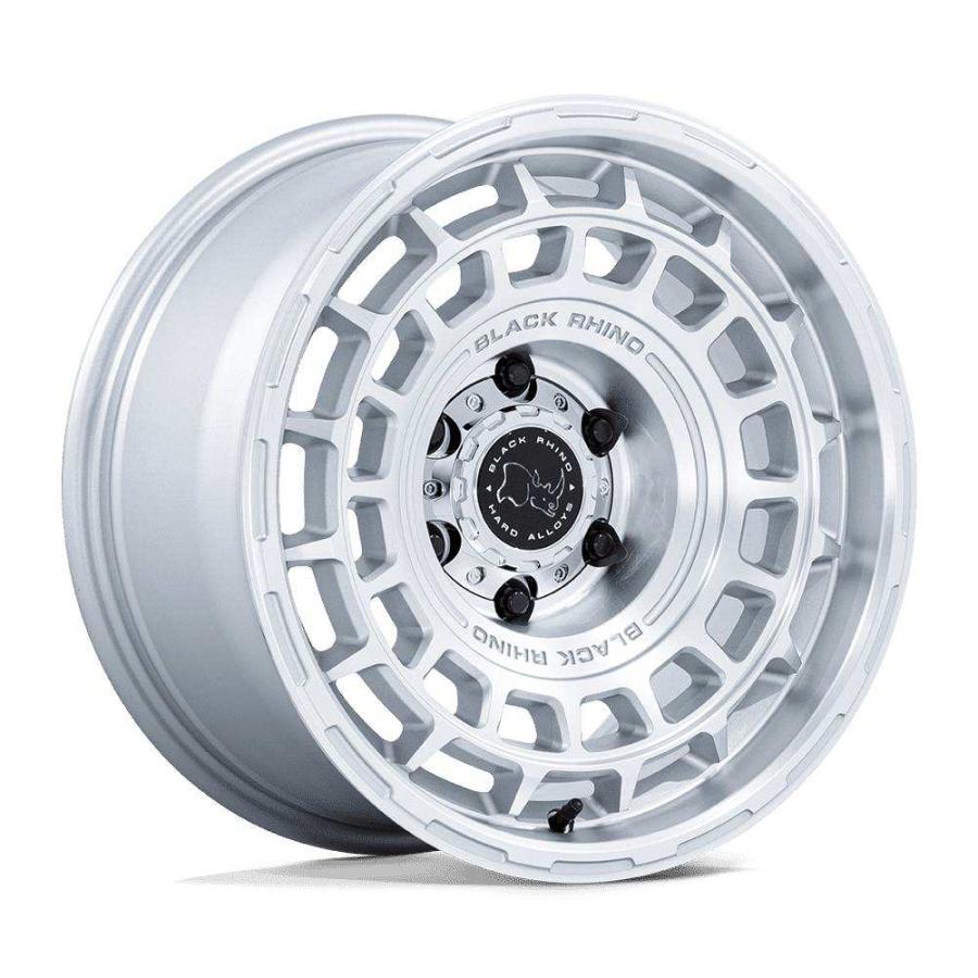 [Black Rhino 正規品]17インチホイール 1本 BR024 AWOL SILVER W/ MACHINED FACE 17×8.5 5H 114.3 +25 CB72.56/BR024SD17851225の画像
