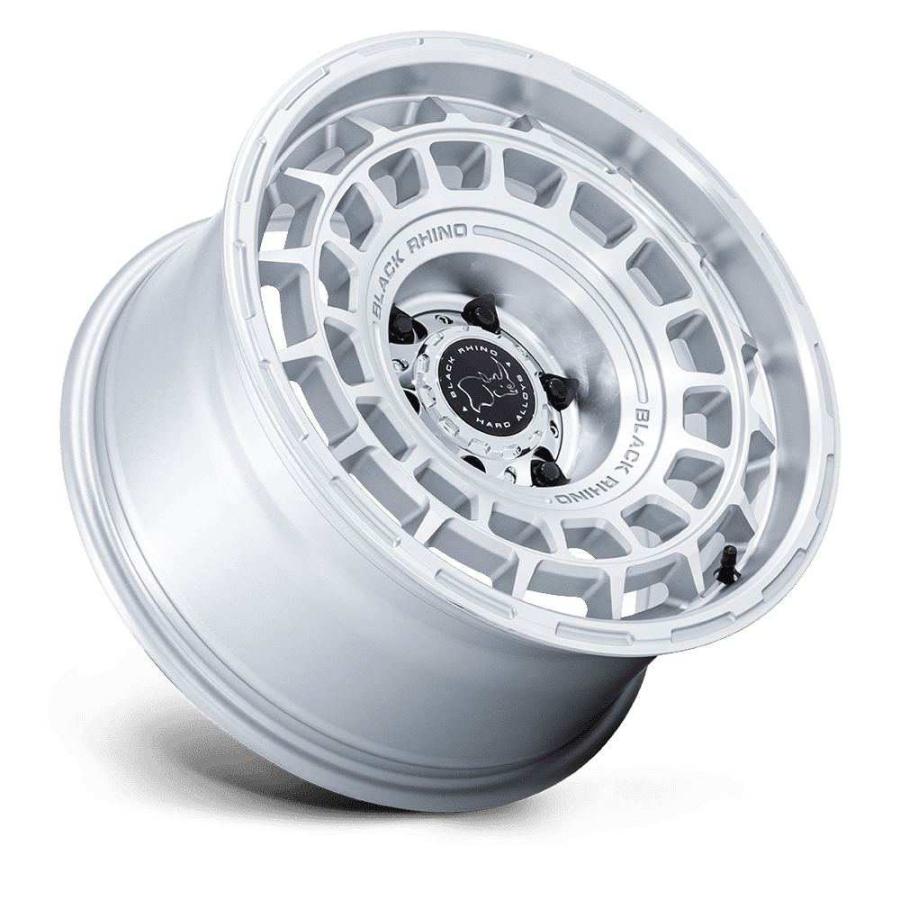 [Black Rhino 正規品]17インチホイール 1本 BR024 AWOL SILVER W/ MACHINED FACE 17×8.5 6H 139.7 +25 CB106.1/BR024SD17856825の画像