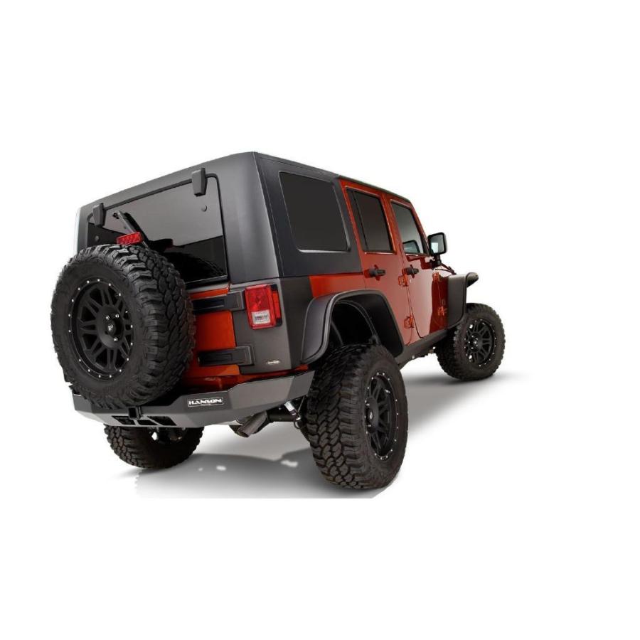 [Bush wacker 正規代理店] フラットオーバーフェンダー 9.5/4.75インチワイド フロント・リア 1台分 JEEP ジープ JK ラングラー 4ドア用｜dolonco｜04