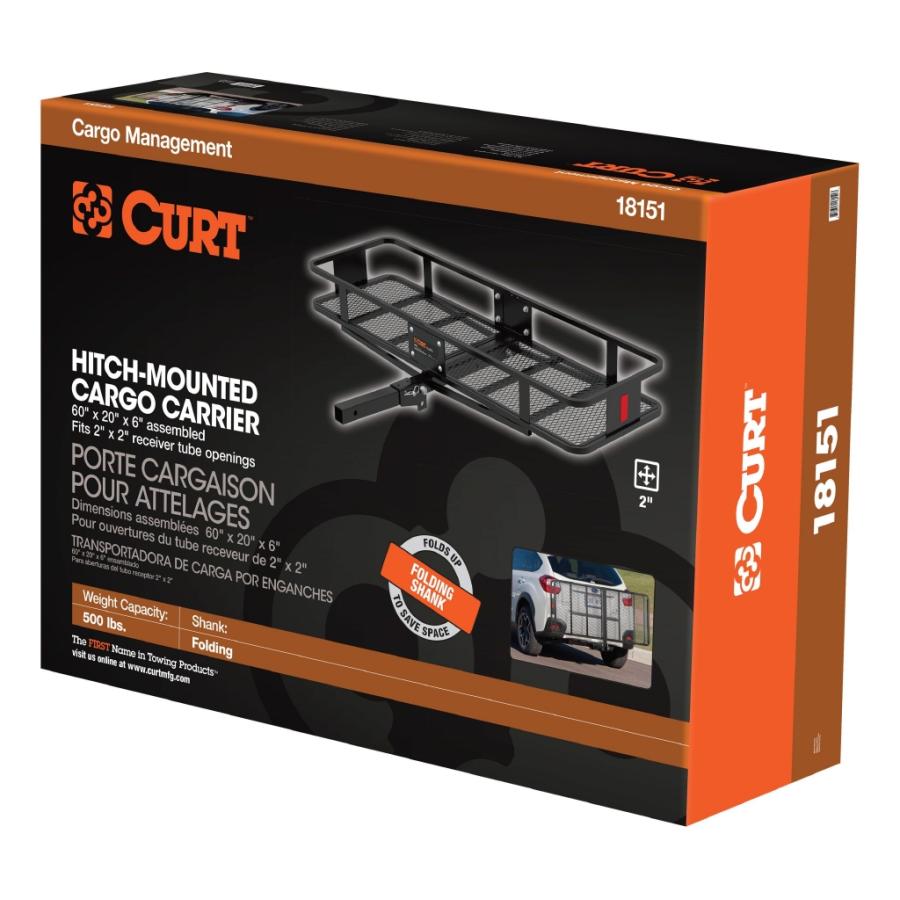 USカート 正規輸入代理店] CURT カーゴキャリア/ヒッチキャリアカーゴ