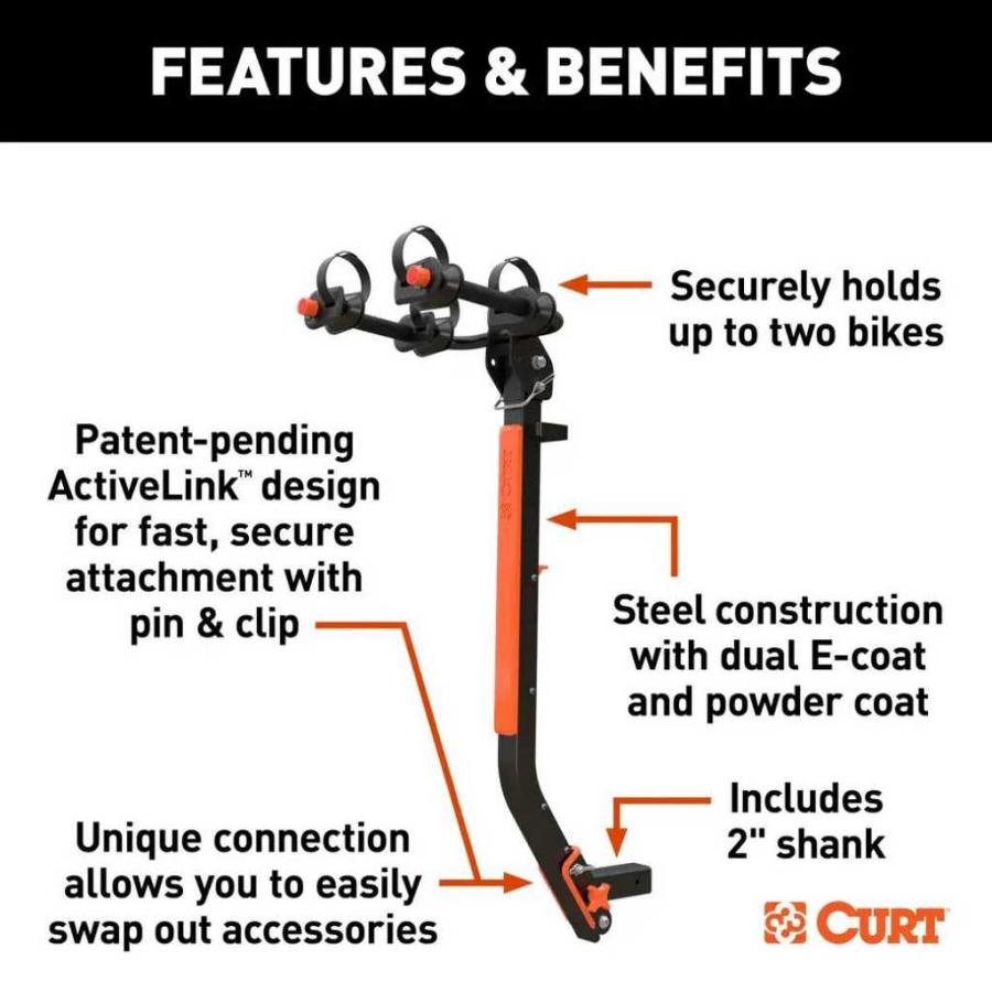 CURT（カート） ActiveLink サイクルキャリア 2台積載 アクティブ 