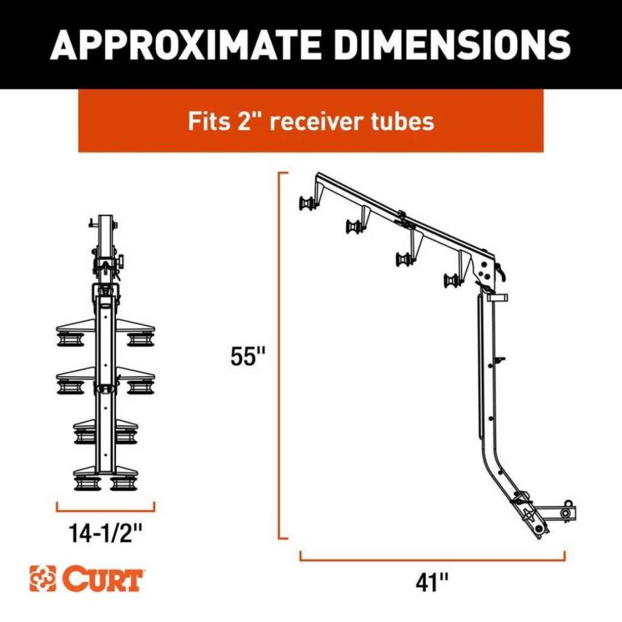 CURT（カート） ActiveLink Ultra サイクルキャリア 4台積載 