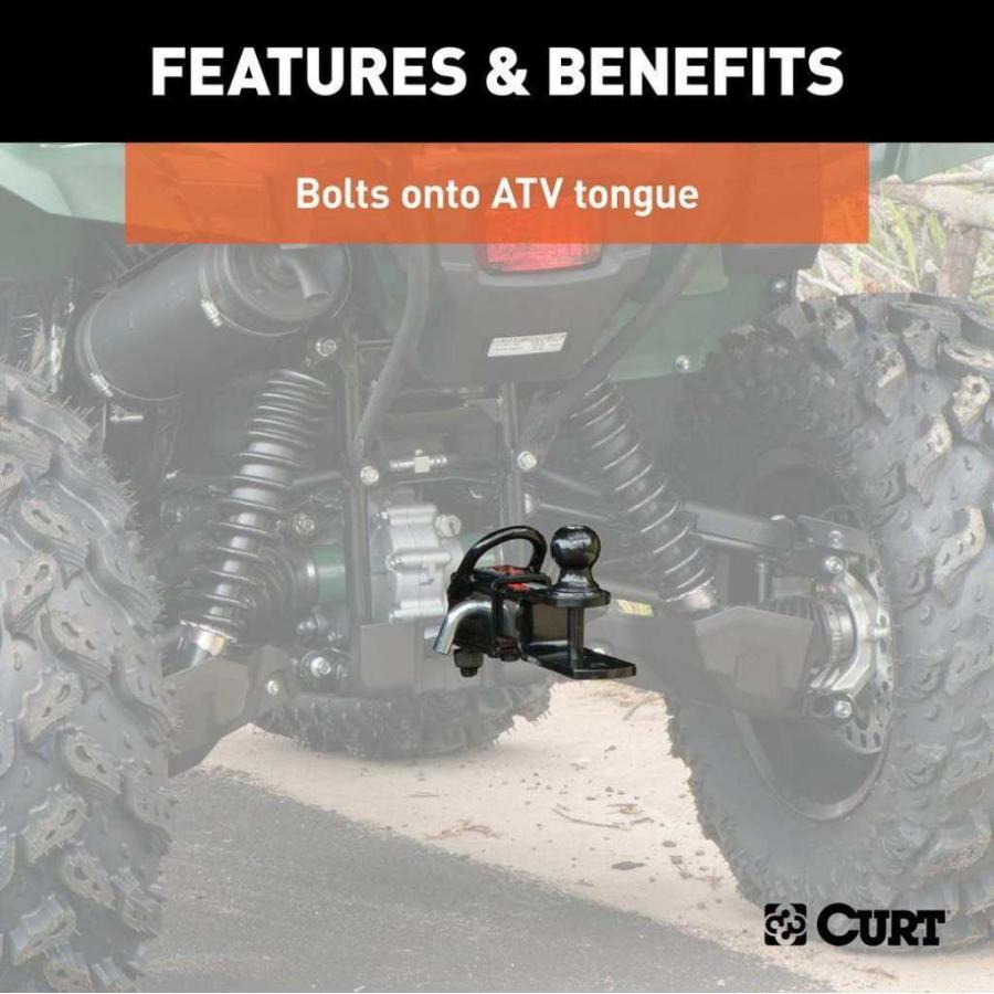 [CURT(カート)正規代理店]ATV牽引スターターキット 2インチシャンクと1-7/8インチボール付き 汎用/45029の画像