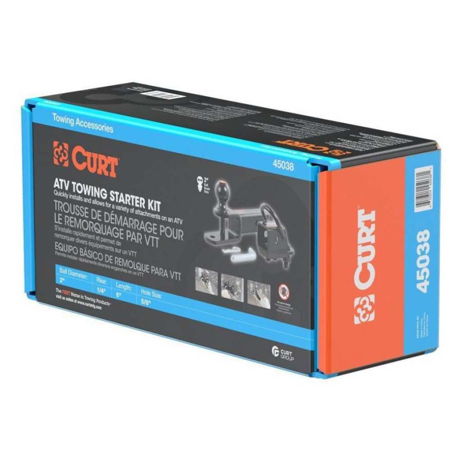 [CURT(カート)正規代理店]ATV牽引スターターキット 2インチシャンクと2インチボール付き 汎用/45038の画像