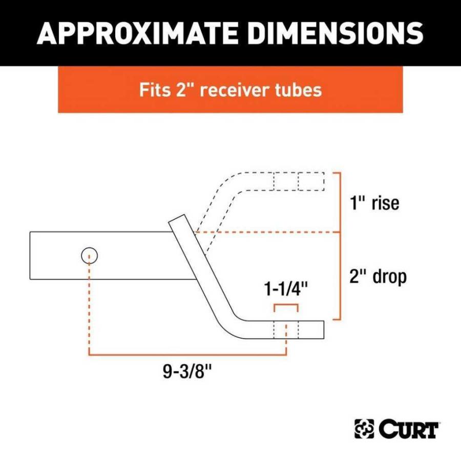 [CURT(カート)正規代理店]クラス4 ボールマウント 2インチ角 牽引約 5400kg 汎用/45312の画像