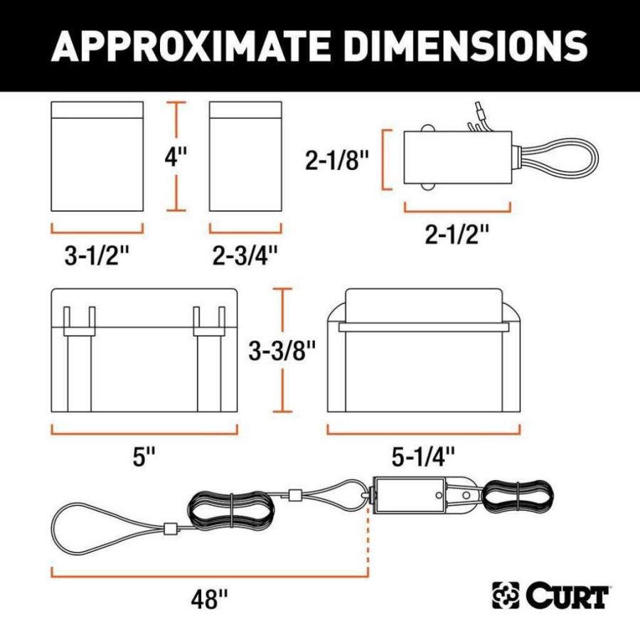[CURT(カート)正規代理店]ソフトトラック1 ブレークウェイシステム 充電器付き 汎用/52040の画像
