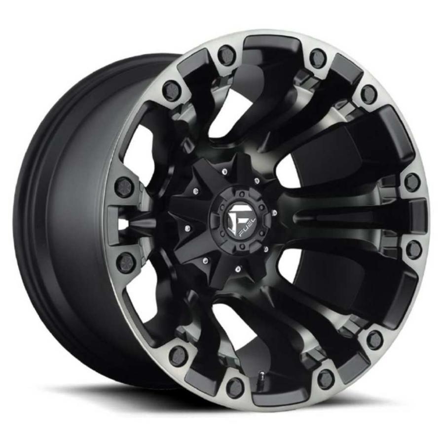 [FUEL 正規品]18インチ アルミホイール 1本 D569 VAPOR マットブラック ダブルダークティント 18×9 5H 114.3/127 -12 CB78.1/D56918902645Aの画像