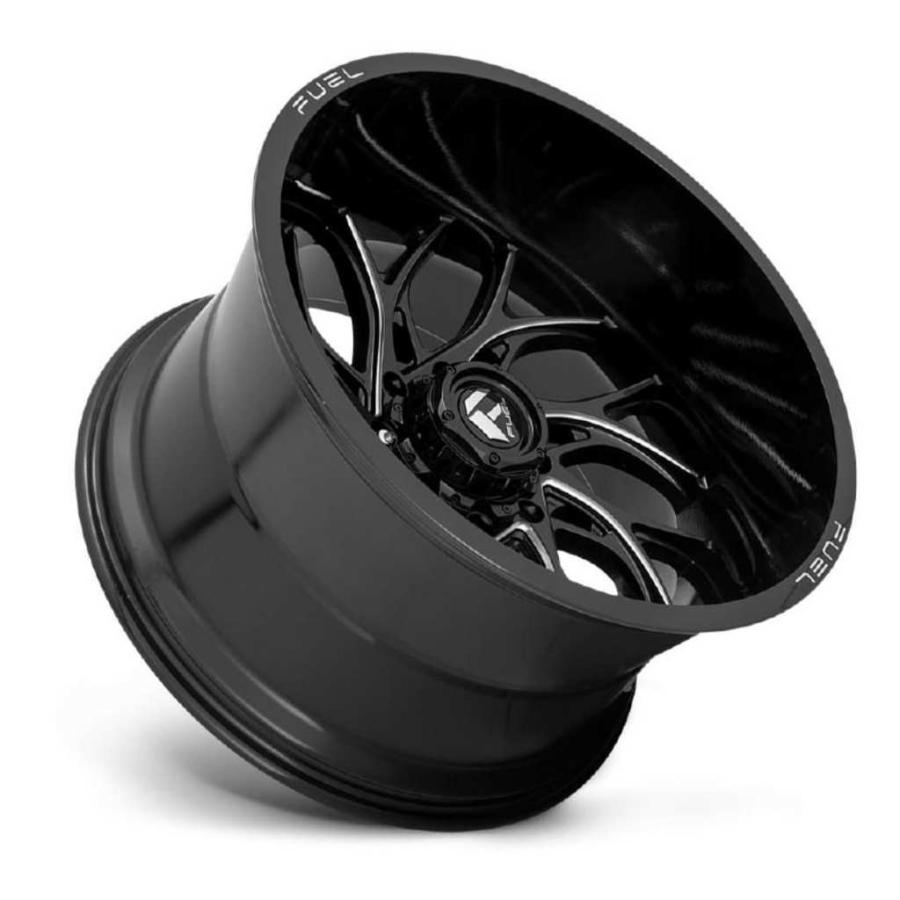 [FUEL (フューエル) 正規品]20インチホイール 1本 D741 RUNNER 20×8.25 8H 210 +105 CB154.3 グロスブラックミルド 汎用/D741208293の画像