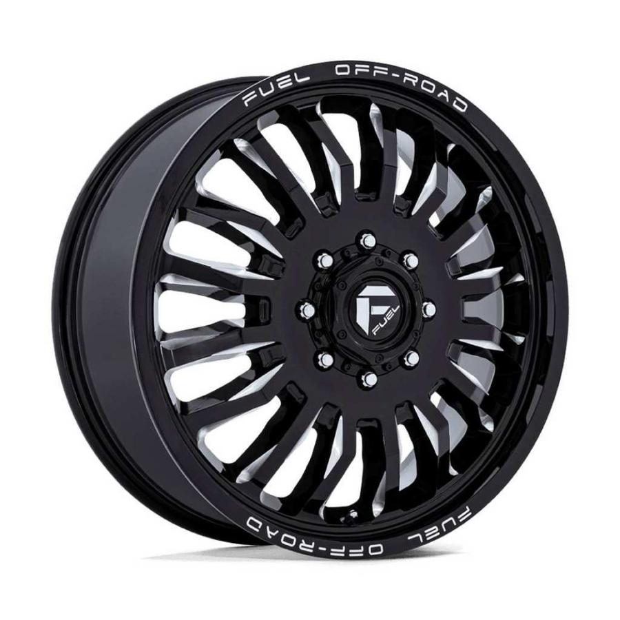 [FUEL (フューエル) 正規品]20インチホイール 1本 D868 ARC 20×8.25 8H 200 -227 CB142 グロスブラックミルド 汎用/D86820829245の画像