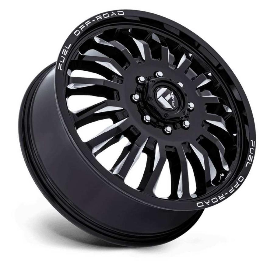 [FUEL (フューエル) 正規品]20インチホイール 1本 D868 ARC 20×8.25 8H 200 +104 CB142 グロスブラックミルド 汎用/D868208292の画像